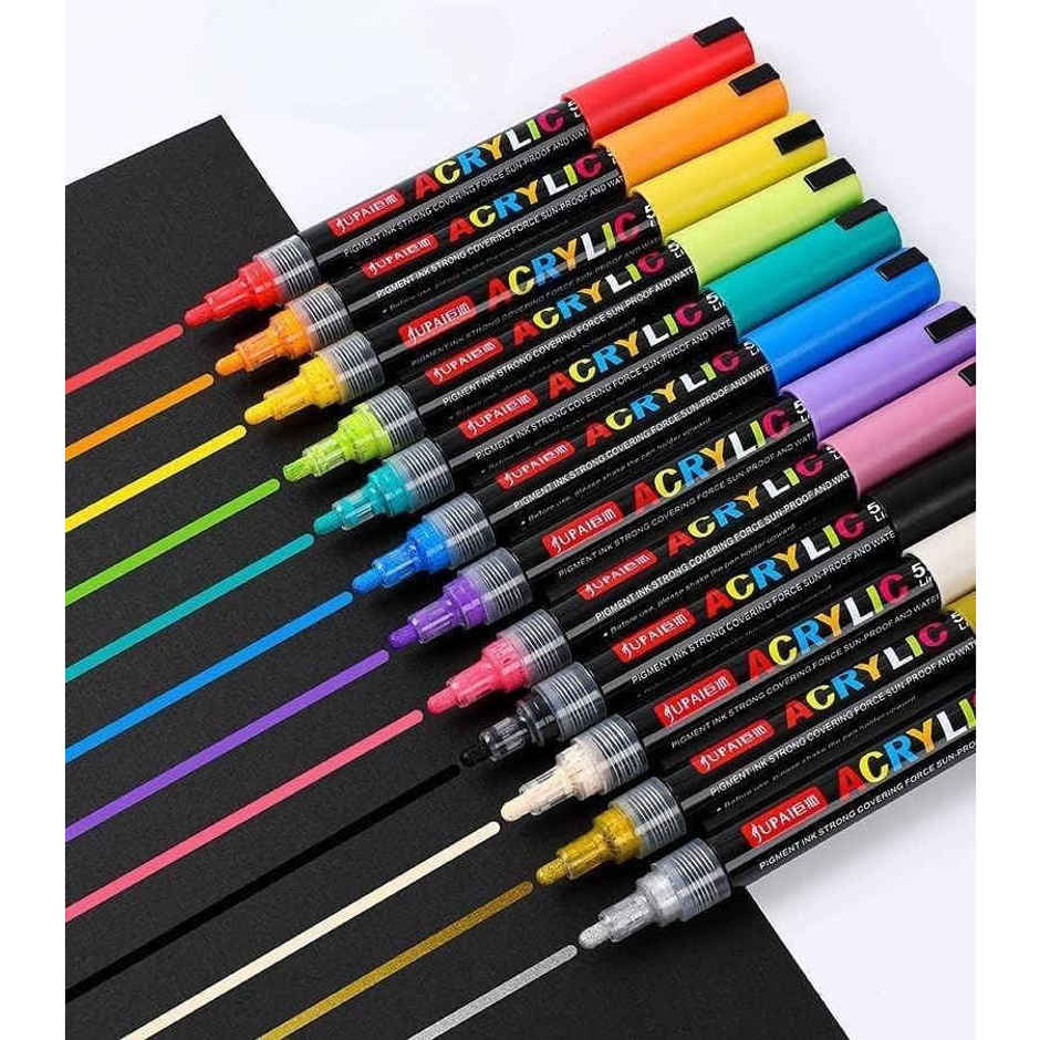 Abk Acrylic Paint Brush | 12 Pcs