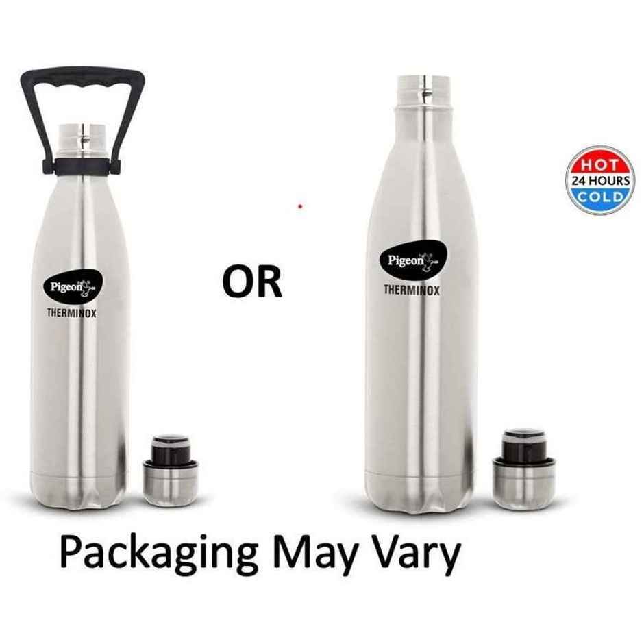 Pigeon Stainless Steel Vacuum Bottle | Silver | 1 L