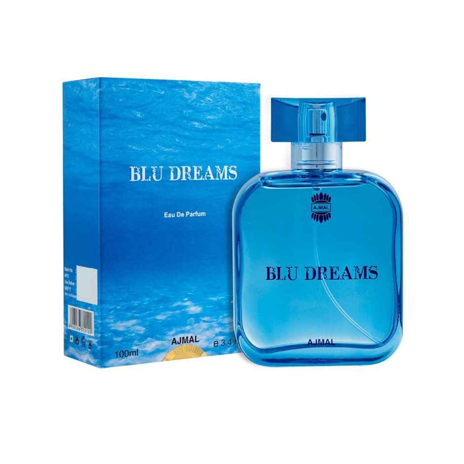 Ajmal Blu Dreams Eau De Parfum For Men (100ml) & Cadbury Bournville Cranberry 50% Dark Chocolate Bar (78g) Combo