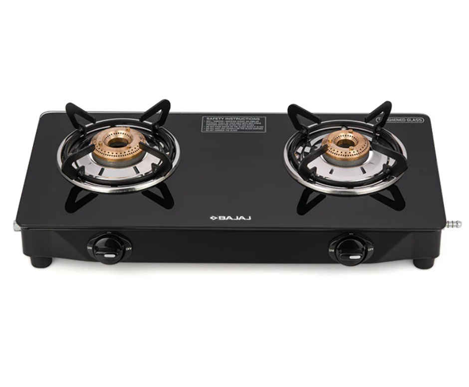 Bajaj 2 Burners Glasstop Gas Stove Ucx 2b