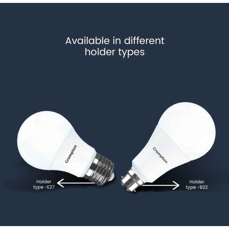 Crompton Dyna Ray 20 Watt Round Led Bulb For Home & Office Cool Day Light 6500K | B22 Base Holder