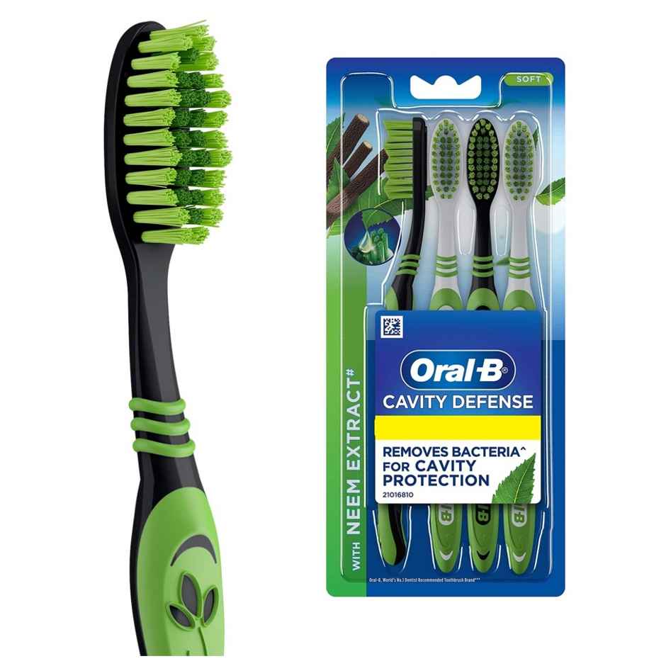 Oral-B 1.2.3 Toothbrush With Neem Extract, Soft