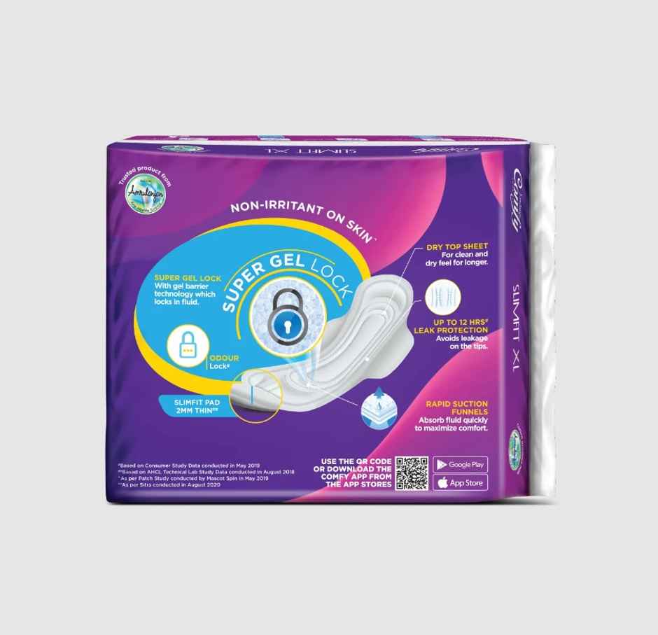 Comfy Snug Fit Sanitary Pads | XL | 6 pcs