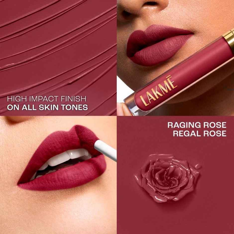 Lakme Rouge Bloom Matte Lip Liquid Regal Rose 102