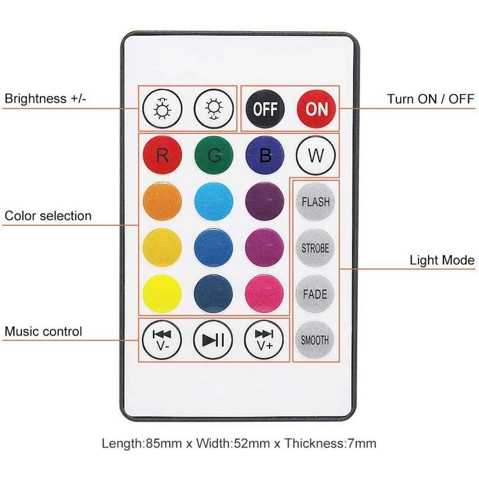 Desidiya Color Changing 5 W Led Bulb (With Bluetooth Speakers) | E27 Base Holder