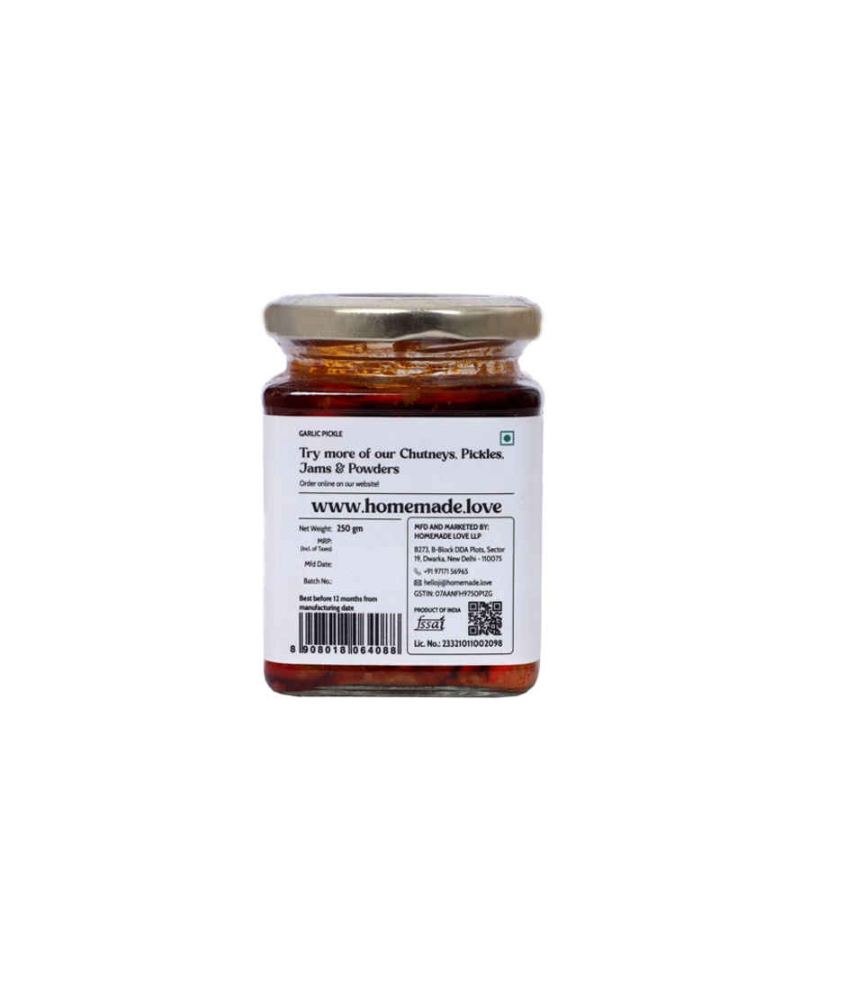 Homemade Love- Garlic Pickle