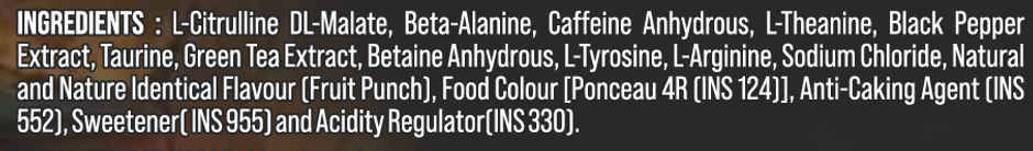 Bigmuscles Nutrition Karnage Pre-Workout Fruit Punch