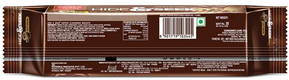 Parle Hide & Seek Caffe Mocha Cookies