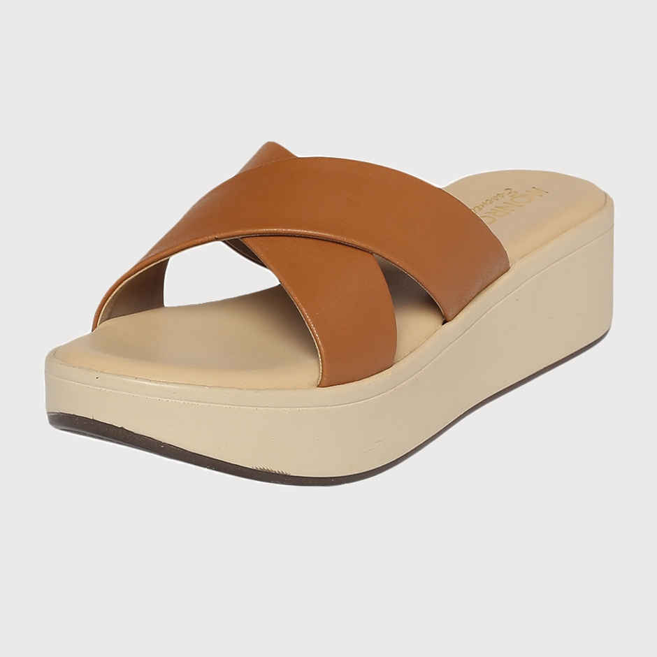 Monrow Women's Noel Brown Wedge Heels | UK7