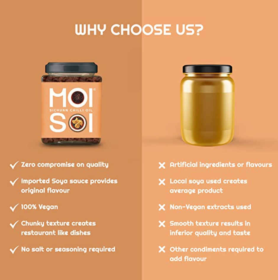 Moi Soi Sichuan Chilli Oil- For Stir Fry Marinade Spread & Dip Combo