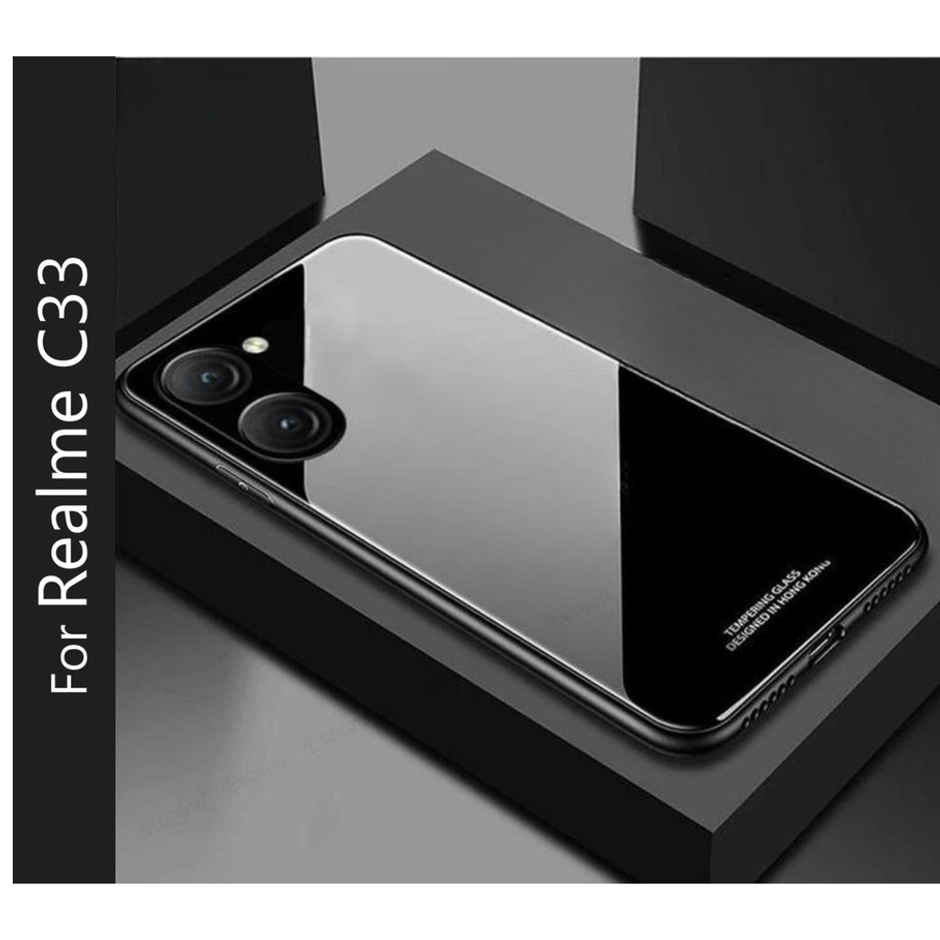 Kwine Case Realme C33 Back Cover - Glass Case