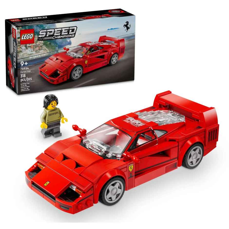 LEGO Speed Champions Ferrari F40 Supercar Vehicle Toy 76934 Building Blocks Toys