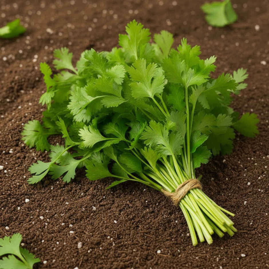 Organically Grown Coriander Leaves