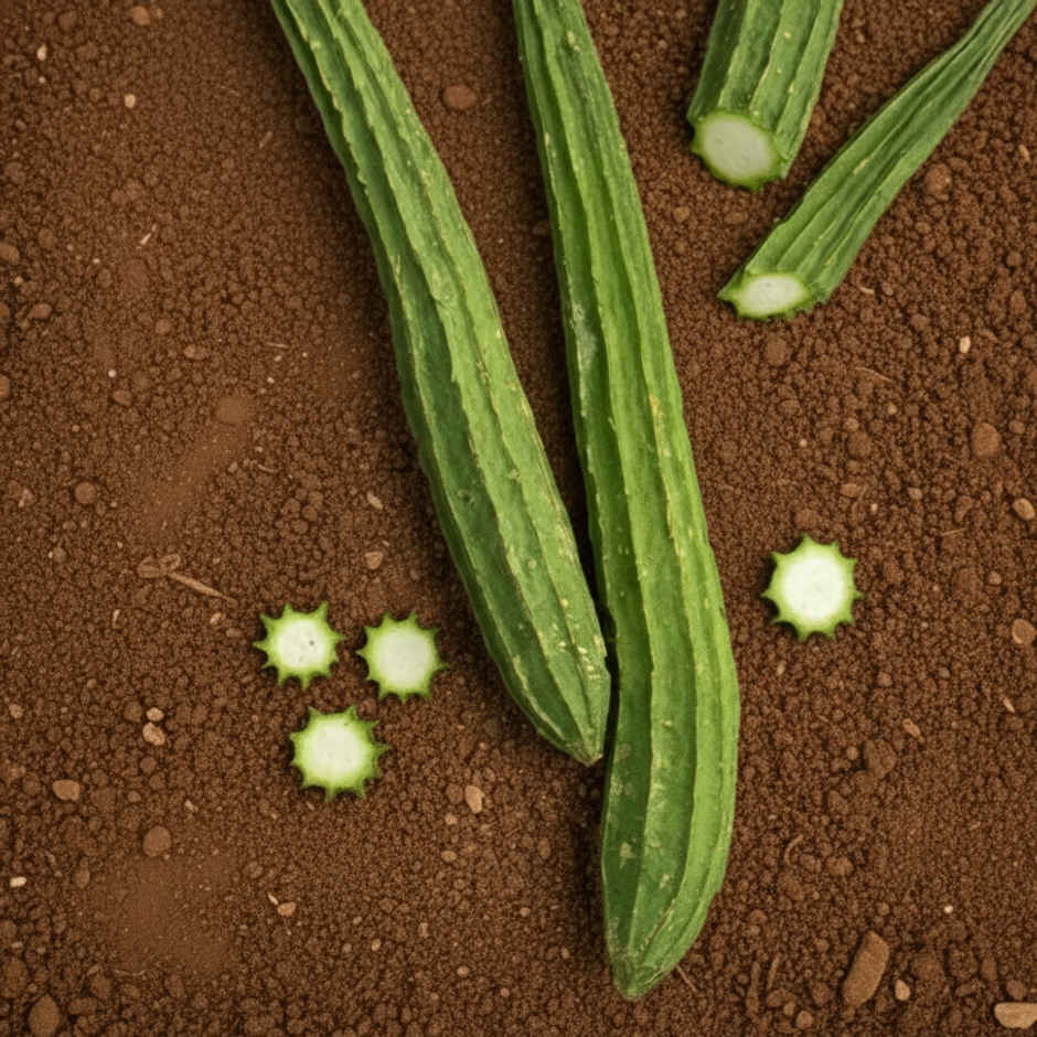 Organically Grown Ridge Gourd