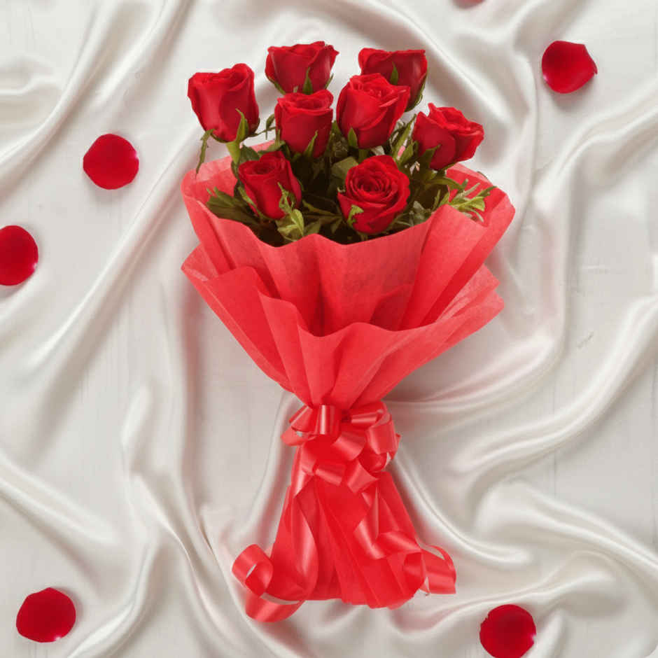 8 Red Rose Bouquet