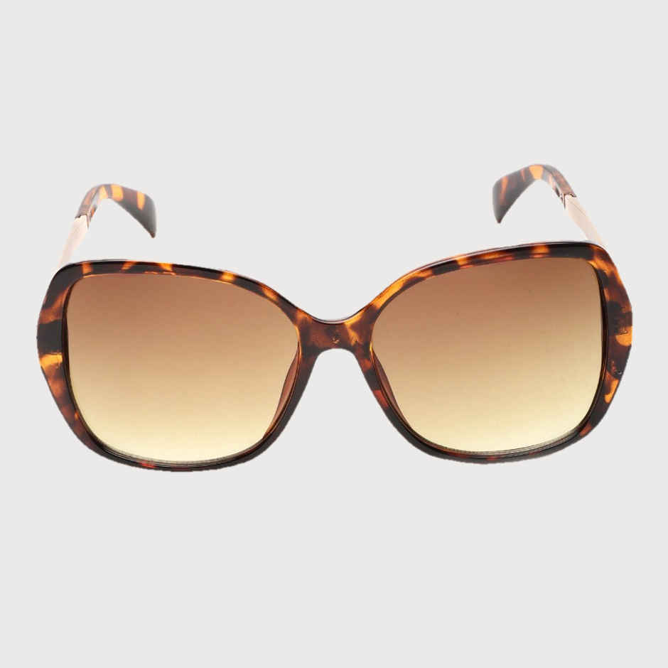 Carlton London Women Yellow Lens & Brown Oversized Sunglasses UV Protected Lens CLSW007