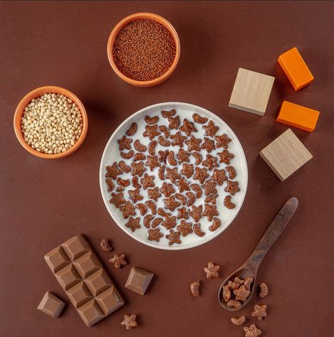 Slurrp Farm Choco Crunch Chocolate Cereal - Ragi Stars and Moons No Maida, No Refined Sugar, No Added Colour