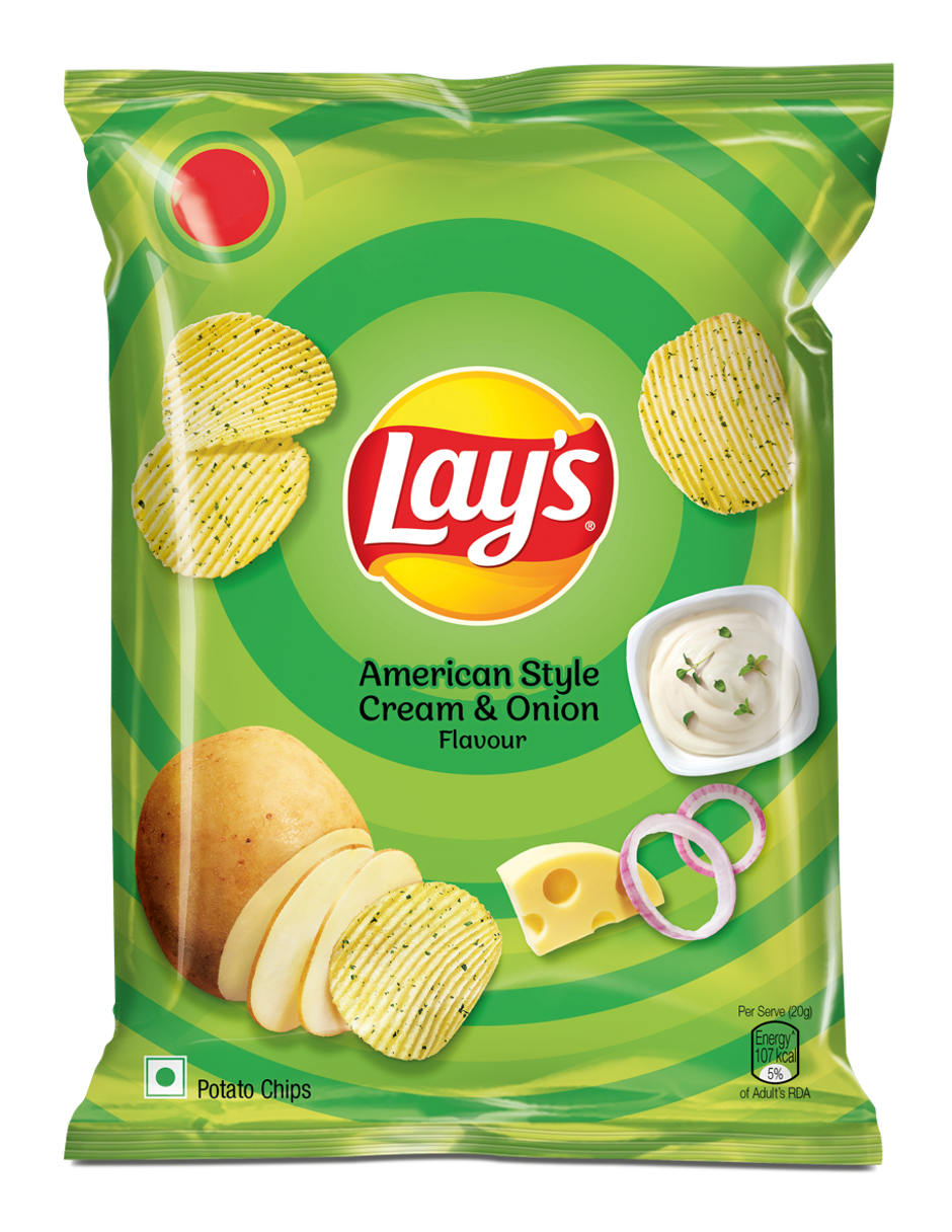 Lay's American Cream & Onion Potato Chips Combo  