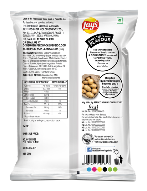 Lay's American Cream & Onion Potato Chips