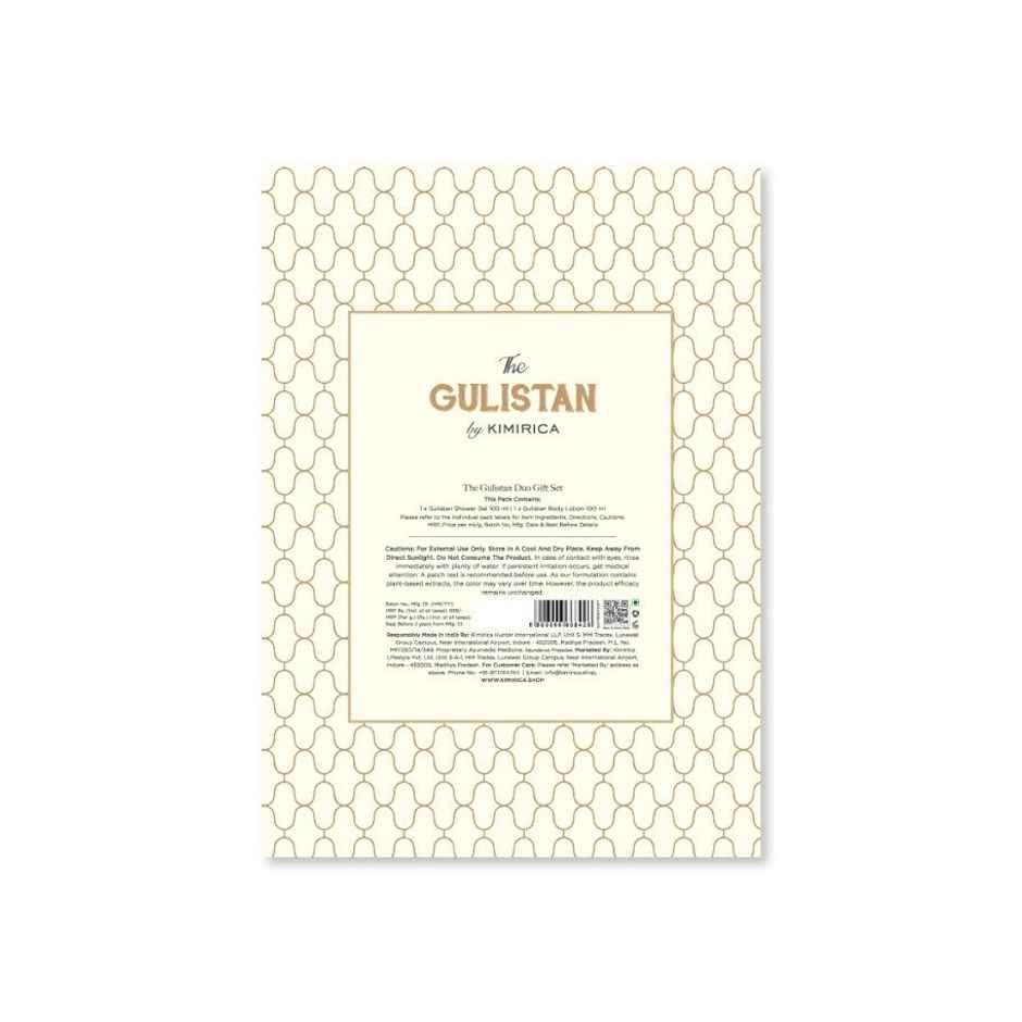 Kimirica Valentine Gulistan Duo Gift Set | Luxury Body Wash & Lotion Infused with Absolute Rose