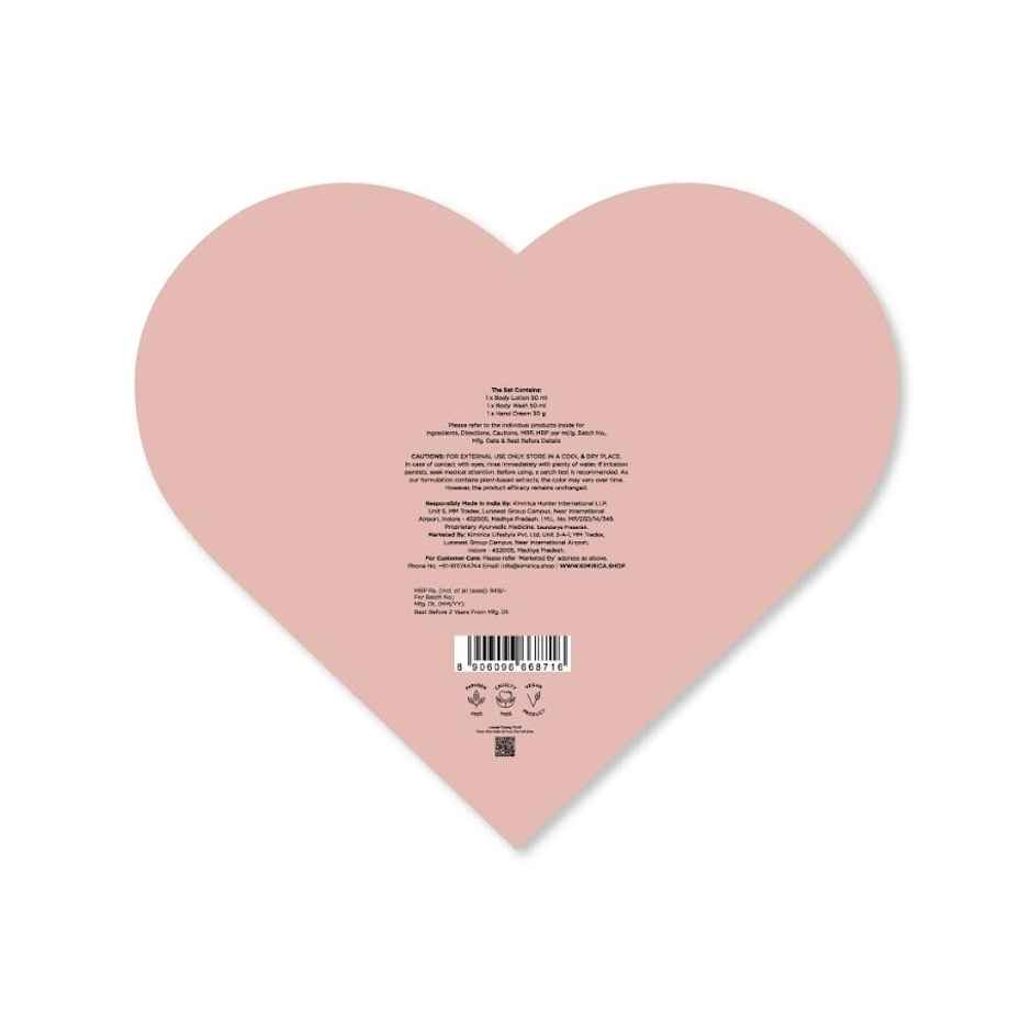 Kimirica Love Story Little Heart Gift set | Luxury Self-Care Box with Bath & Body Essentials