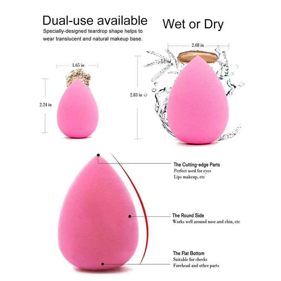 Bronson Professional Pink Ultimate Classic Beauty Blender Makeup Sponge
