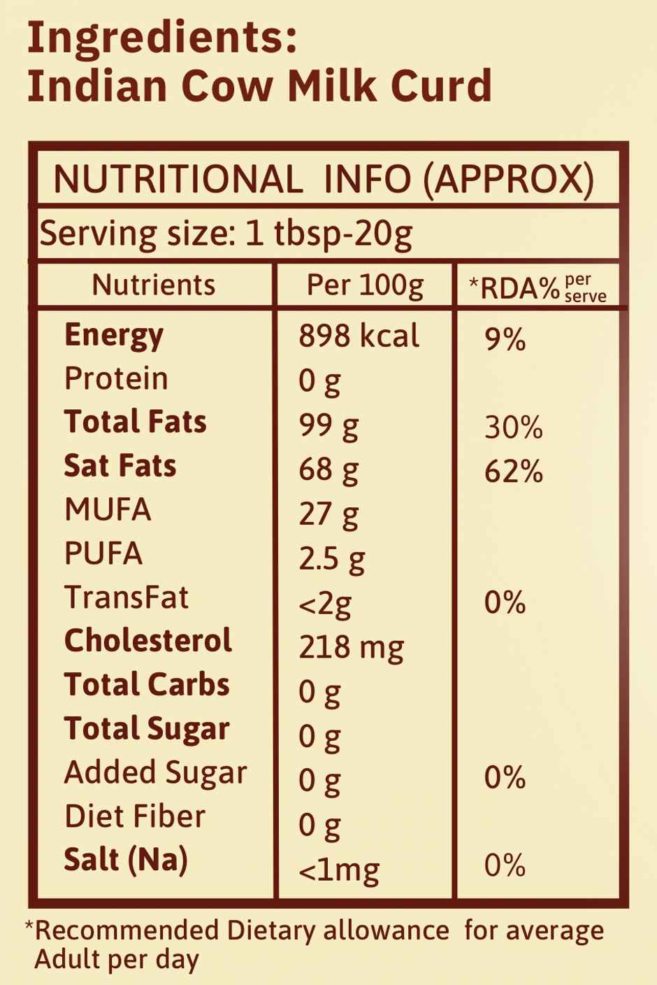FreshMill oils A2 Desi Cow Ghee