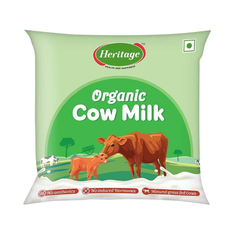 Heritage Organic Cow Fresh Milk  | Pouch