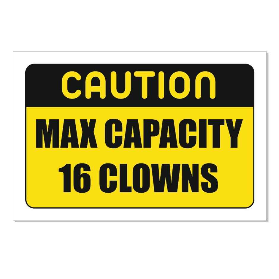 Samsidhi Auto Max Capacity Car Sticker