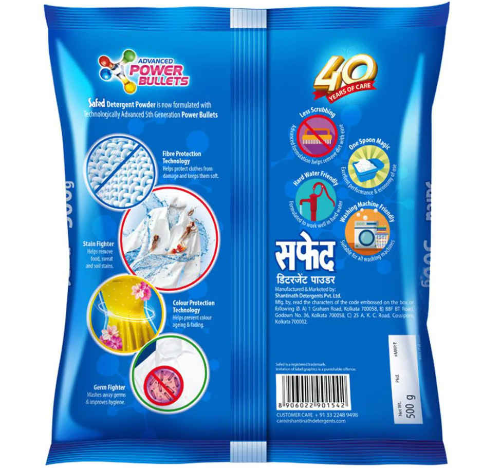 Safed Stain Wash Detergent Powder