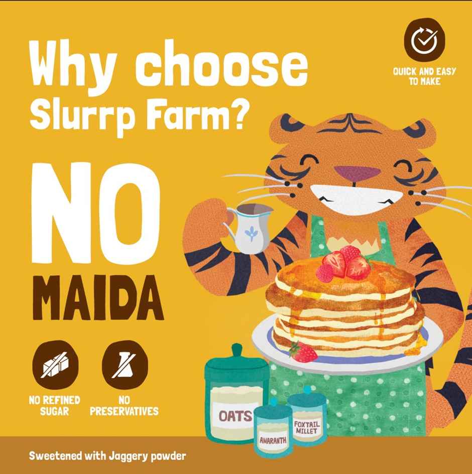 Slurrp Farm Millet Pancake Mix | Banana Choco-Chip and Chocolate | Kids and Adults | Pack Of 2