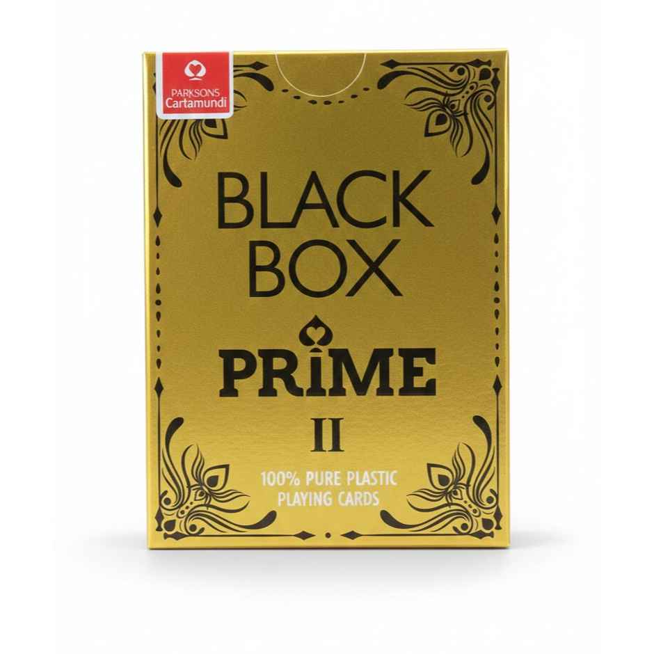 Parksons Cartamundi Plastic Playing Cards Black Box Prime | Twin pack