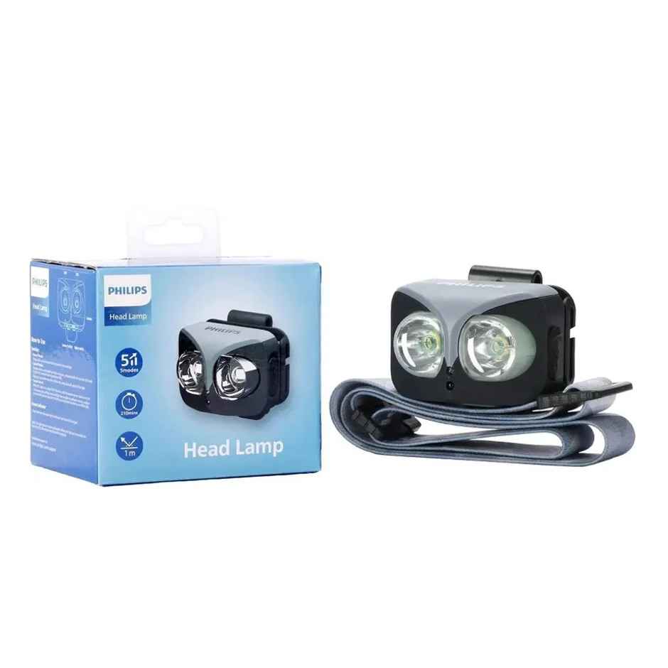 Philips Owl Eye Night Vision Flashlight | 450 Lumens | 1000 mAh Battery | 5 Modes LED Torch