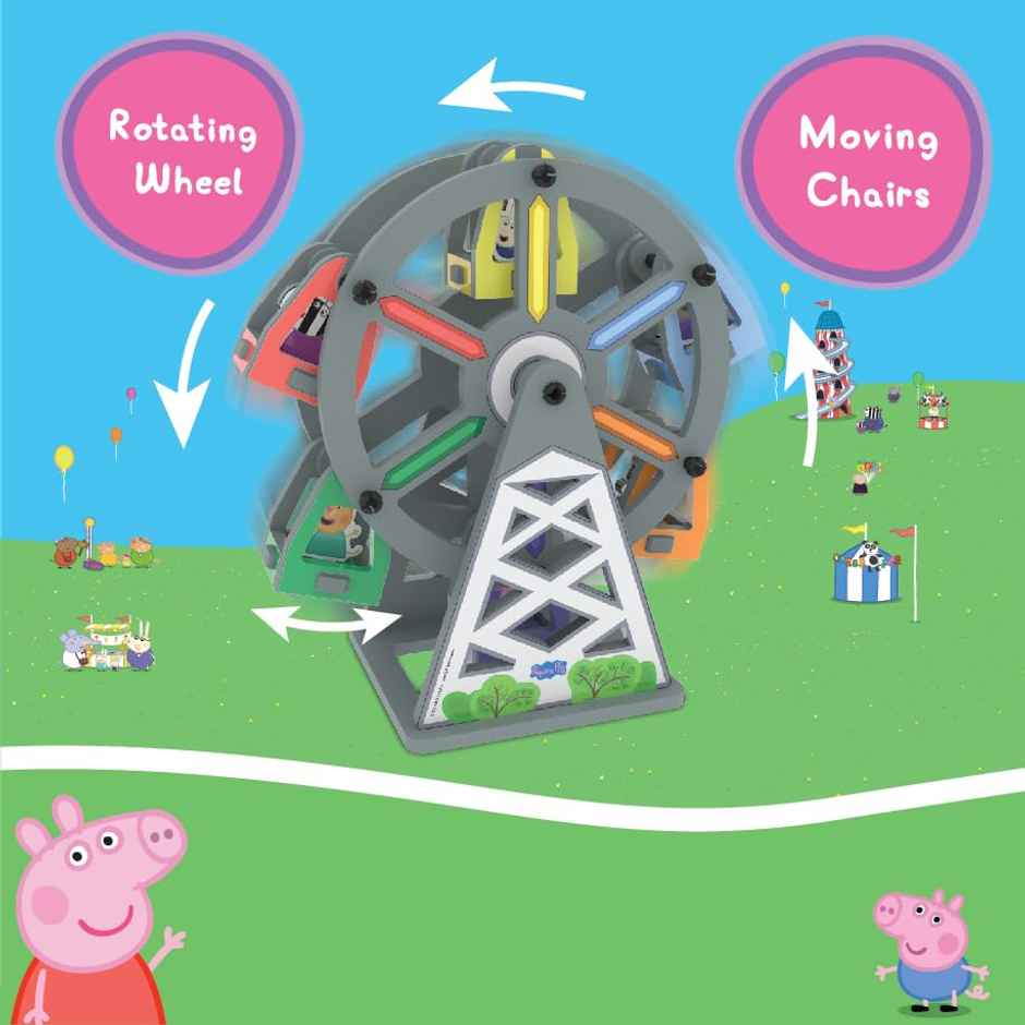3D Build N' Play - Peppa Pig Rotating Ferris Wheel