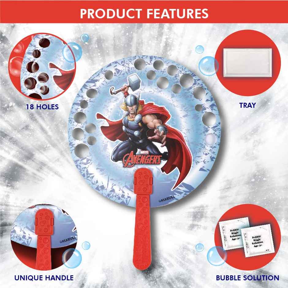 Bubble Magic FanBubs Thor - Bubble Maker Toy (Ages 3+)