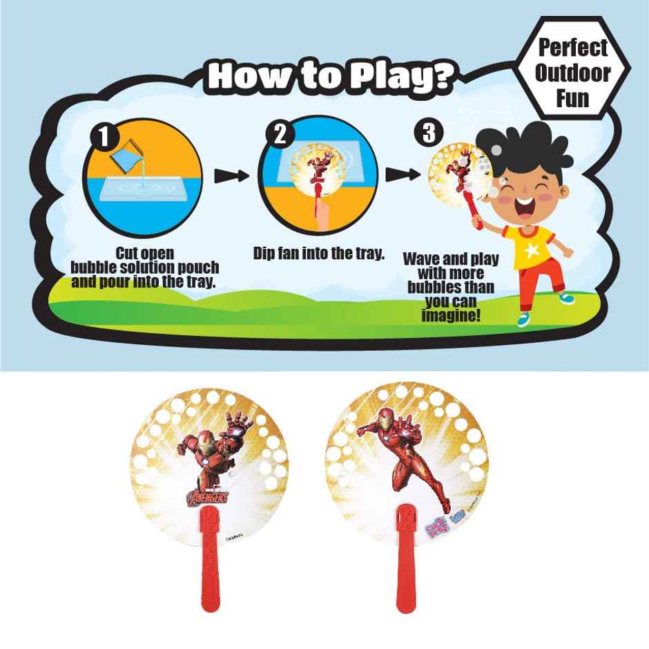 WinMagic Toys Bubble Magic Fan Bubs Iron Man