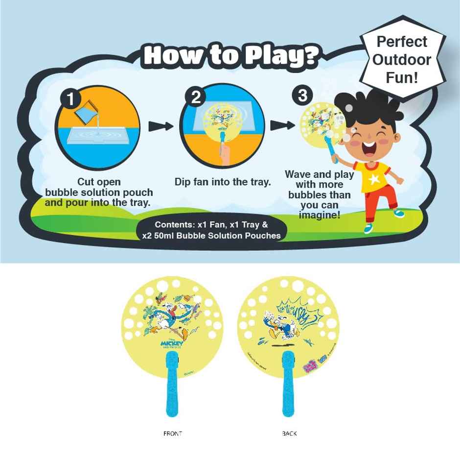Bubble Magic FanBubs Donald Duck Theme - Bubble Maker Toy (Ages 3+)