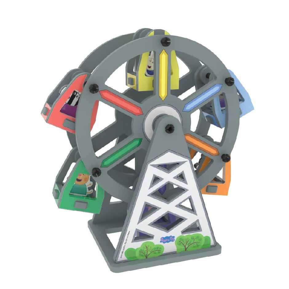 3D Build N' Play - Peppa Pig Rotating Ferris Wheel