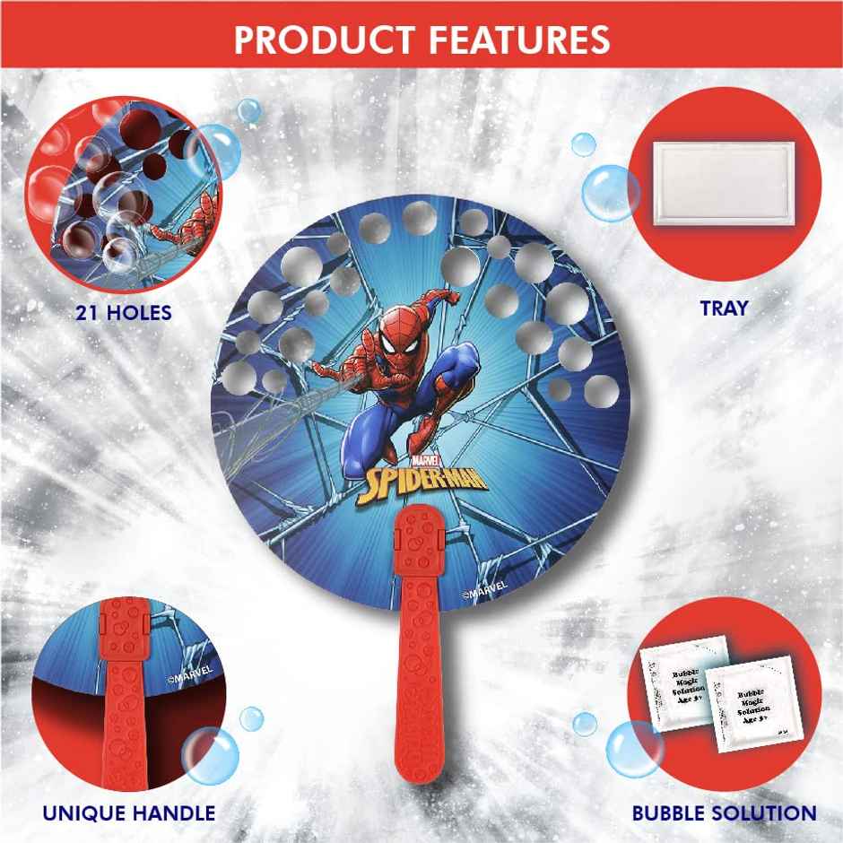 WinMagic Toys Bubble Magic Fan Bubs Spiderman
