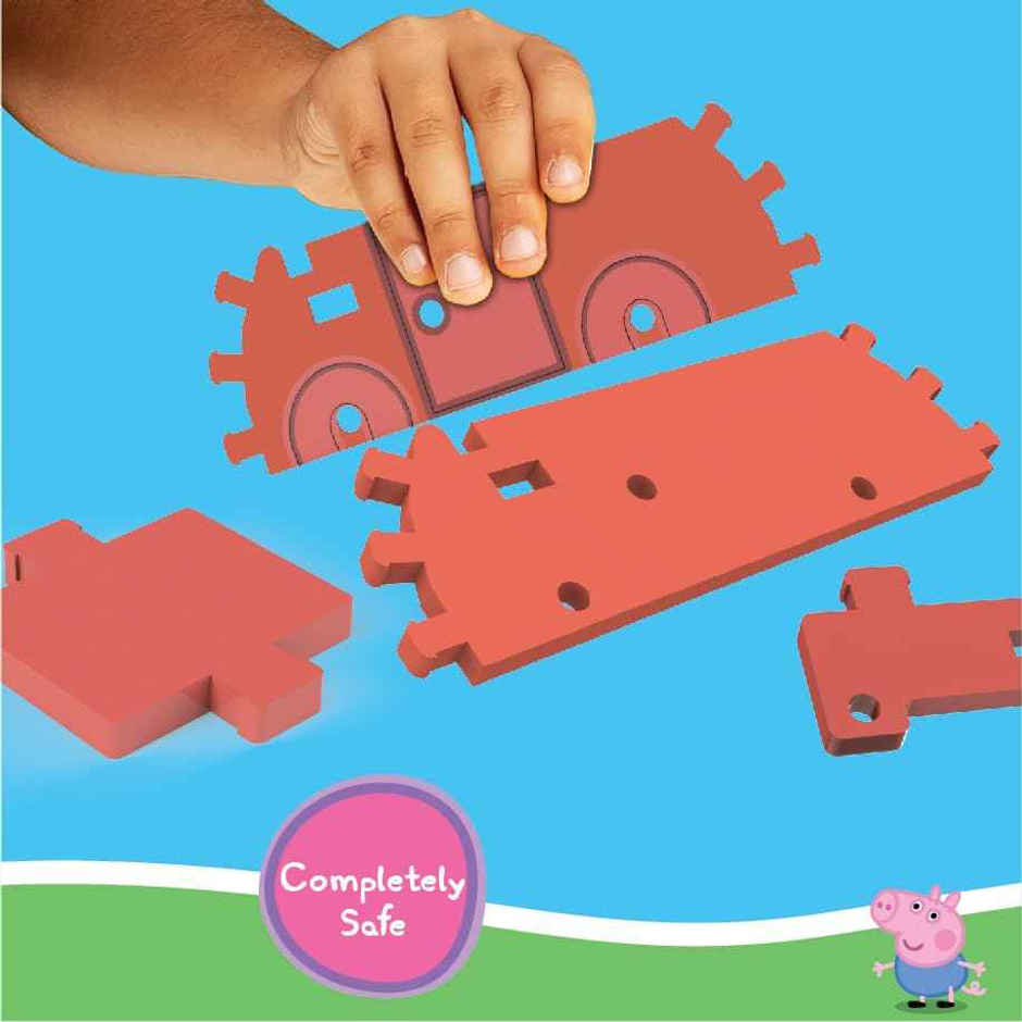 Li'l Wizards Peppa Pig 3D Build N' Play Convertible Car (Ages 3+)