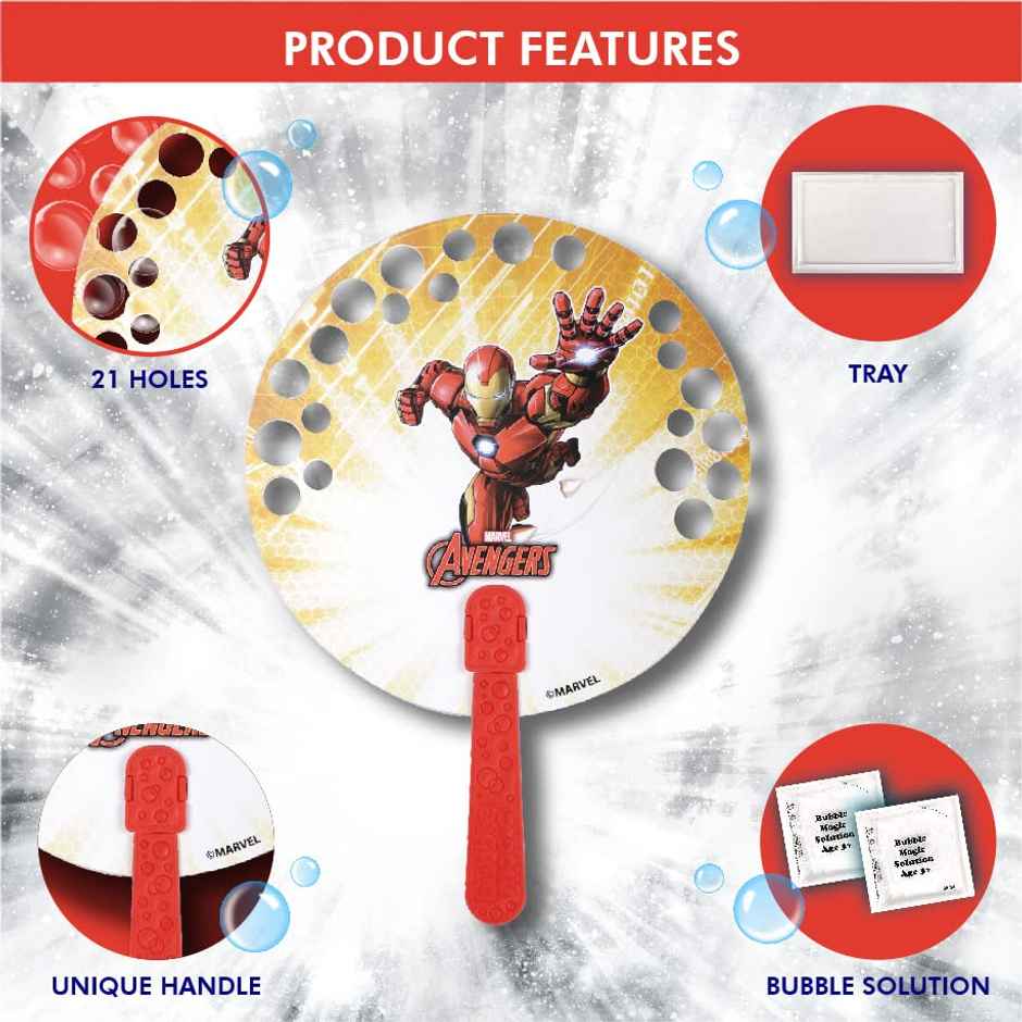 Bubble Magic FanBubs Iron Man - Bubble Maker Toy (Ages 3+)