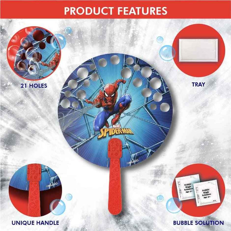 Bubble Magic FanBubs Spiderman - Bubble Maker Toy (Ages 3+)