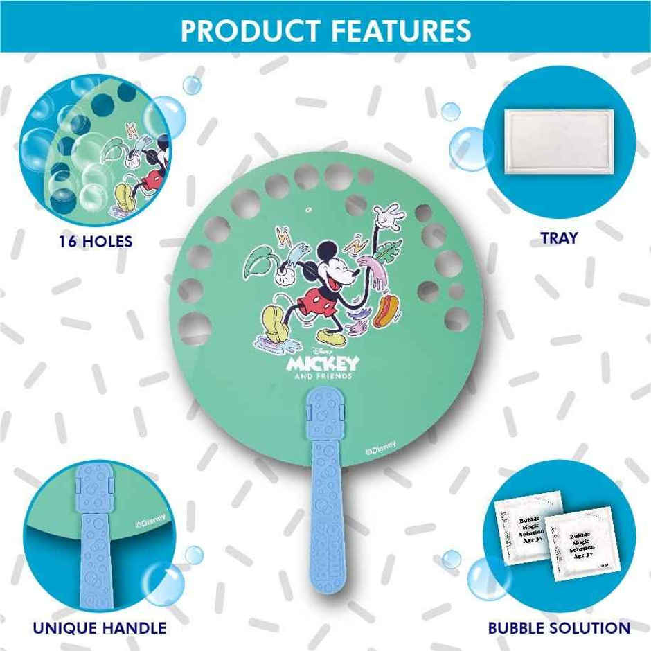 Bubble Magic FanBubs Mickey Mouse Theme - Bubble Maker Toy (Ages 3+)
