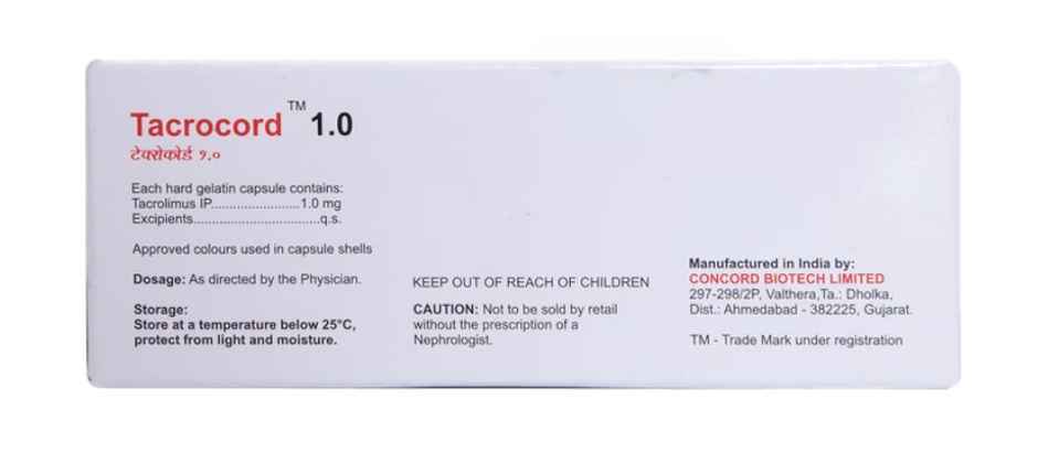 Tacrocord 1mg Capsule