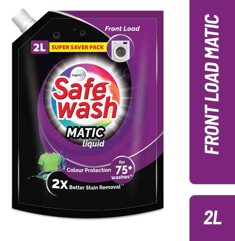 SafeWash Front Load Matic Premium Detergent Liquid | 2X Stain Removal