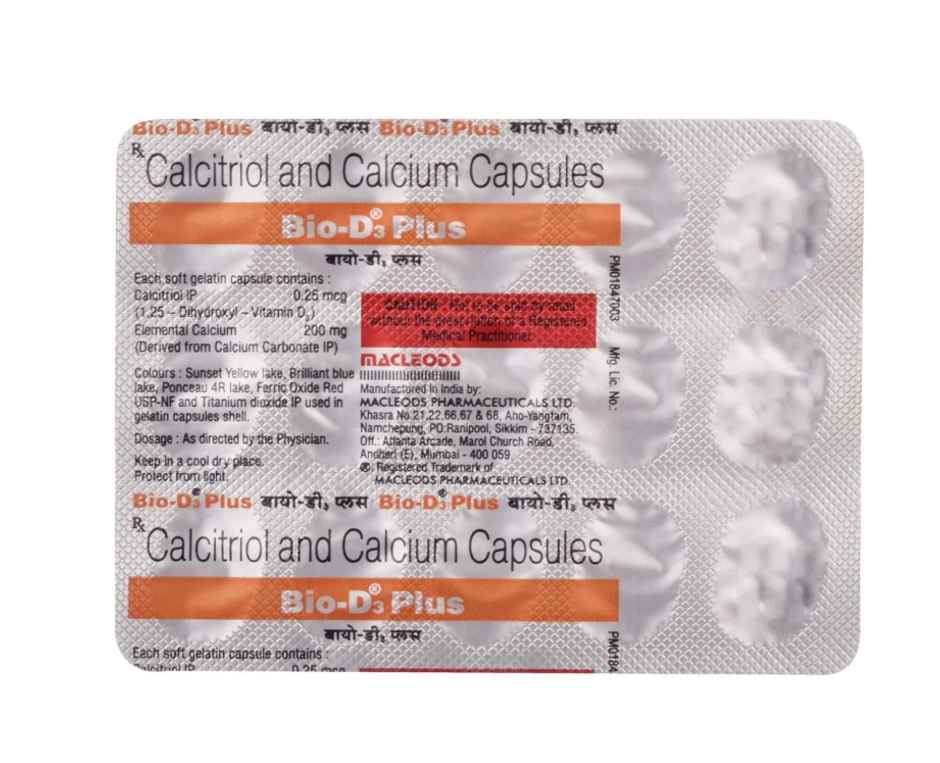 Bio-D3 Plus Soft Gelatin Capsule