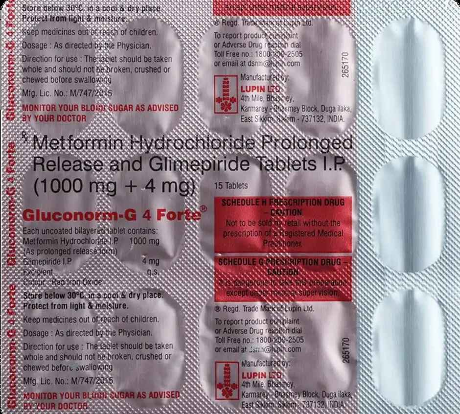 Gluconorm-G 4 Forte Tablet PR