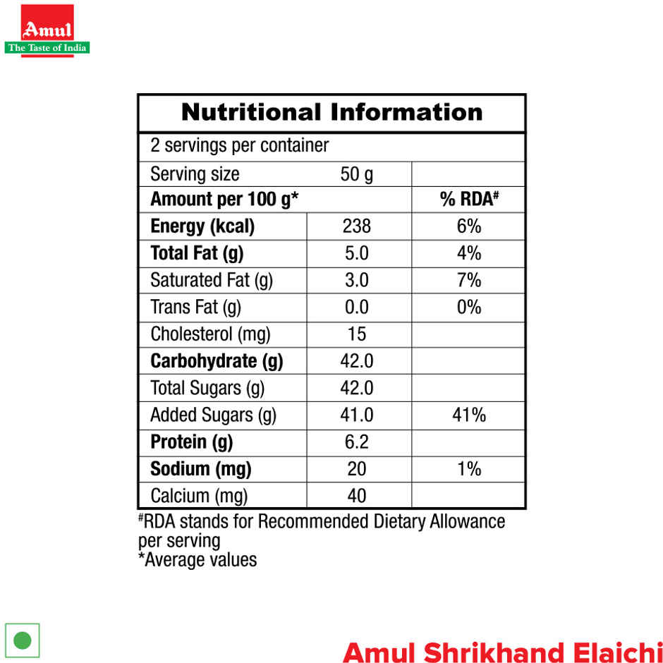 Amul Shrikhand Elaichi