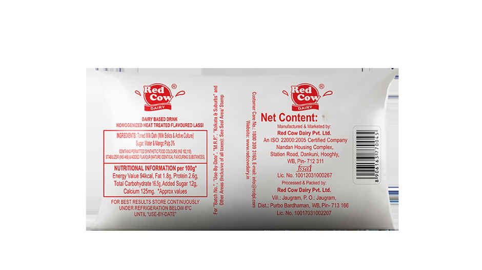 Red Cow Mango Lassi Pouch