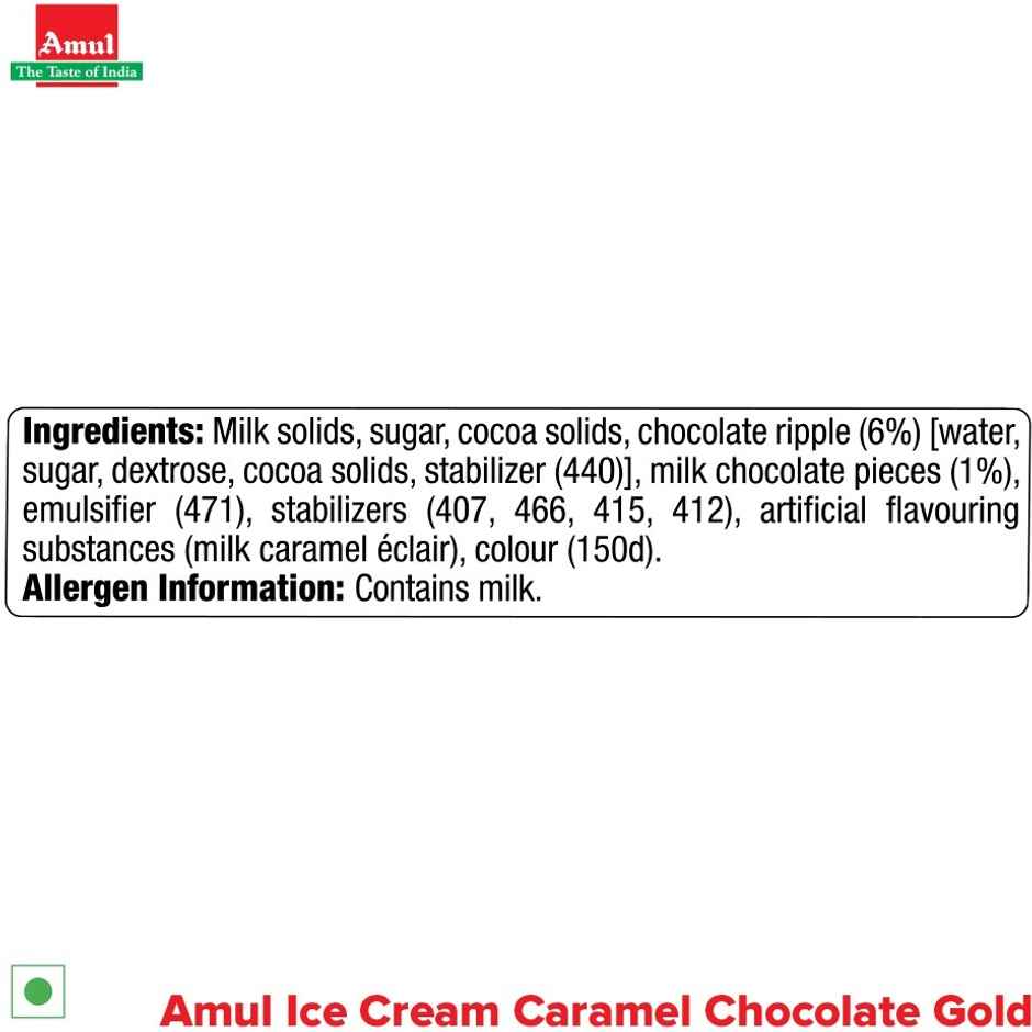 Amul Gold Caramel Chocolate Ice Cream Tub